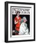 "Grandma Bobs Her Hair," Country Gentleman Cover, May 9, 1925-William Meade Prince-Framed Giclee Print