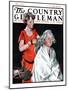 "Grandma Bobs Her Hair," Country Gentleman Cover, May 9, 1925-William Meade Prince-Mounted Giclee Print
