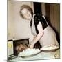 Grandma Cooks in the Kitchen, Ca. 1952-null-Mounted Photographic Print