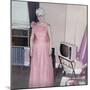 Grandma Is All Dressed Up and Standing Next to a TV, Ca. 1965-null-Mounted Photographic Print