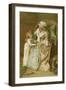 Grandma's Stories-John Lawson-Framed Giclee Print