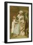 Grandma's Stories-John Lawson-Framed Giclee Print