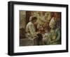 Grandma with Kids (Grandmother's Fairy Tal), 1882-Konstantin Yegorovich Makovsky-Framed Giclee Print