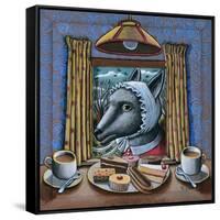 Grandma-PJ Crook-Framed Stretched Canvas