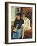 Grandmere Chaussant Une Fillette, 1931-Suzanne Valadon-Framed Giclee Print