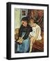 Grandmere Chaussant Une Fillette, 1931-Suzanne Valadon-Framed Giclee Print