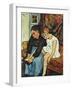 Grandmere Chaussant Une Fillette, 1931-Suzanne Valadon-Framed Giclee Print