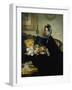 Grandmother and Grand-Daughter, 1863-Julius Scholtz-Framed Giclee Print