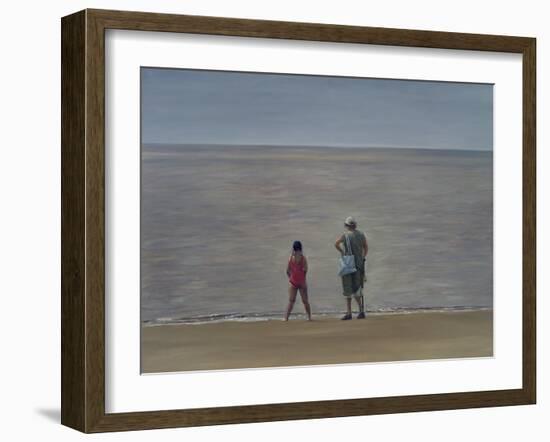 Grandmother and Granddaughter, Burnham-On-Sea, 2006-Peter Breeden-Framed Giclee Print