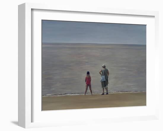 Grandmother and Granddaughter, Burnham-On-Sea, 2006-Peter Breeden-Framed Giclee Print