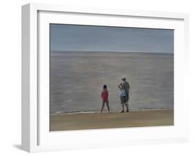 Grandmother and Granddaughter, Burnham-On-Sea, 2006-Peter Breeden-Framed Giclee Print