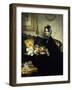 Grandmother and Granddaughter-Julius Scholtz-Framed Giclee Print