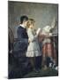 Grandmother's Lessons, 1880-1881-Silvestro Lega-Mounted Giclee Print