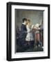 Grandmother's Lessons, 1880-1881-Silvestro Lega-Framed Giclee Print