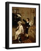 Grandmother's Pets-Albert Roosenboom-Framed Giclee Print