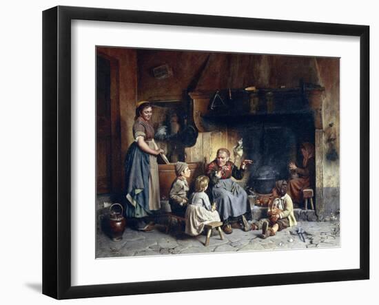 Grandmother's Story-Pietro Saltini-Framed Giclee Print