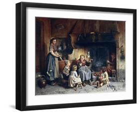 Grandmother's Story-Pietro Saltini-Framed Giclee Print