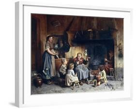 Grandmother's Story-Pietro Saltini-Framed Giclee Print