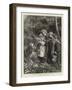 Grandmother's Visit to The Children Garden-Robert Barnes-Framed Giclee Print