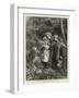 Grandmother's Visit to The Children Garden-Robert Barnes-Framed Giclee Print