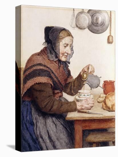 Grandmother with Coffee, 1904-Albert Anker-Stretched Canvas