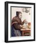 Grandmother with Coffee, 1904-Albert Anker-Framed Giclee Print