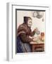 Grandmother with Coffee, 1904-Albert Anker-Framed Giclee Print