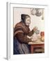 Grandmother with Coffee, 1904-Albert Anker-Framed Giclee Print