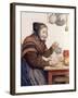 Grandmother with Coffee, 1904-Albert Anker-Framed Giclee Print