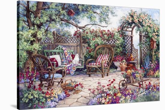 Grandmothers Flower Garden-Barbara Mock-Stretched Canvas