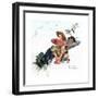 Grandpa and Me: Picking Daisies-Norman Rockwell-Framed Giclee Print