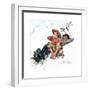 Grandpa and Me: Picking Daisies-Norman Rockwell-Framed Giclee Print