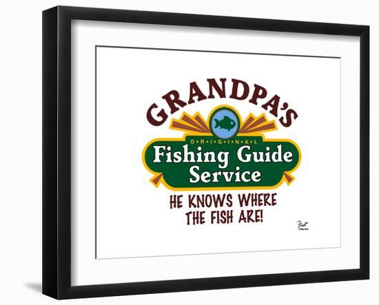 Grandpa's Fishing Guide Service-Mark Frost-Framed Giclee Print