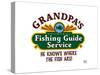 Grandpa's Fishing Guide Service-Mark Frost-Stretched Canvas
