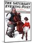 "Grandpa's Little Ballerina" Saturday Evening Post Cover, February 3,1923-Norman Rockwell-Mounted Premium Giclee Print