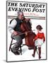 "Grandpa's Little Ballerina" Saturday Evening Post Cover, February 3,1923-Norman Rockwell-Mounted Premium Giclee Print