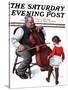 "Grandpa's Little Ballerina" Saturday Evening Post Cover, February 3,1923-Norman Rockwell-Stretched Canvas