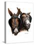 Grandpa's Mules-Don Engler-Stretched Canvas