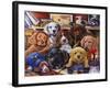 Grandpa's Puppies-Jenny Newland-Framed Giclee Print