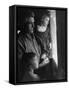 Grandpa with Grandchildren, Looking Out Kitchen Door, to a View He's Always Loved-Gordon Parks-Framed Stretched Canvas