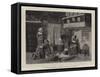 Grandpapa's Darling, a Fisher's Home on the Zuyder Zee-Thomas Walter Wilson-Framed Stretched Canvas