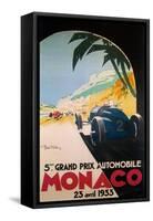 Grandprix Automobile Monaco 1933-null-Framed Stretched Canvas