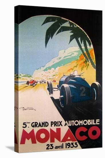 Grandprix Automobile Monaco 1933-null-Stretched Canvas