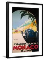 Grandprix Automobile Monaco 1933-null-Framed Giclee Print