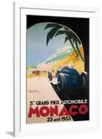 Grandprix Automobile Monaco 1933-null-Framed Giclee Print