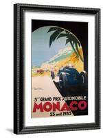 Grandprix Automobile Monaco 1933-null-Framed Giclee Print