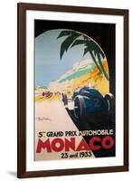 Grandprix Automobile Monaco 1933-null-Framed Premium Giclee Print