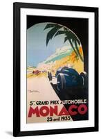 Grandprix Automobile Monaco 1933-null-Framed Premium Giclee Print