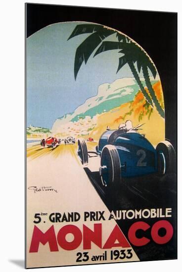 Grandprix Automobile Monaco 1933-null-Mounted Premium Giclee Print