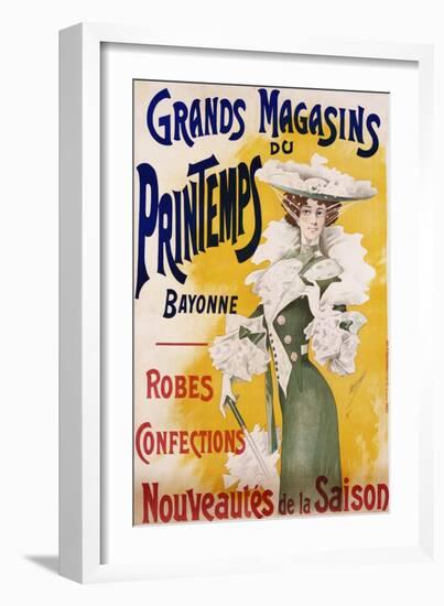 Grands Magasins Du Printemps Bayonne Fashion Poster-Alfred Choubrac-Framed Giclee Print